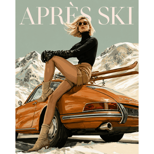 Après-Ski Glamour | Paint by Number - Paint by numbers