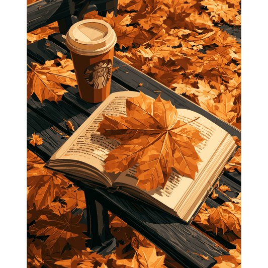 Leaves & Lattes | Paint by Number - Paint by numbers
