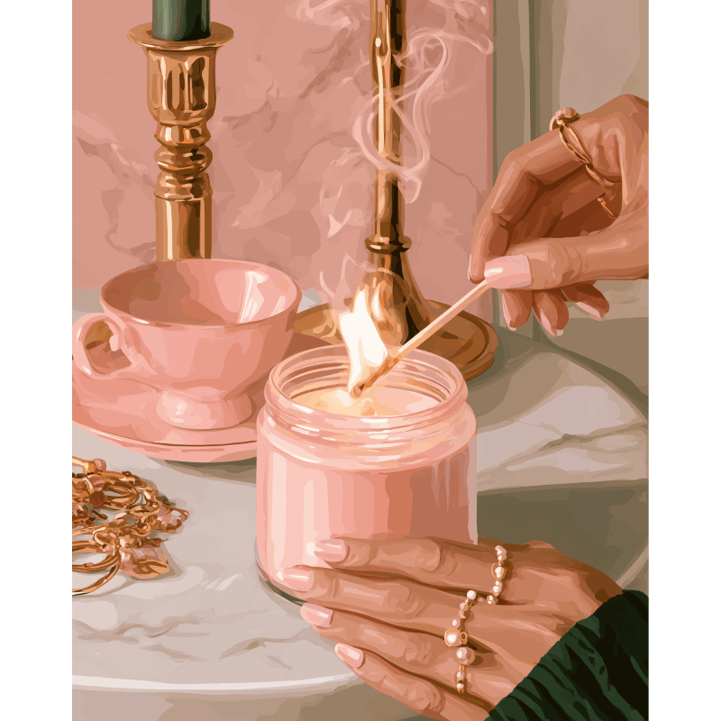 Lighting the Glow | Paint by Number - Paint by numbers