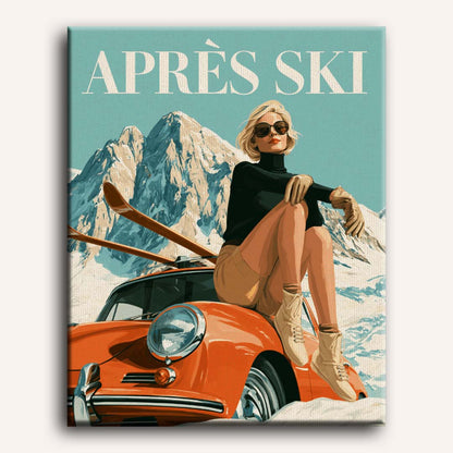 Chic sciistico vintage | Dipingi con i numeri