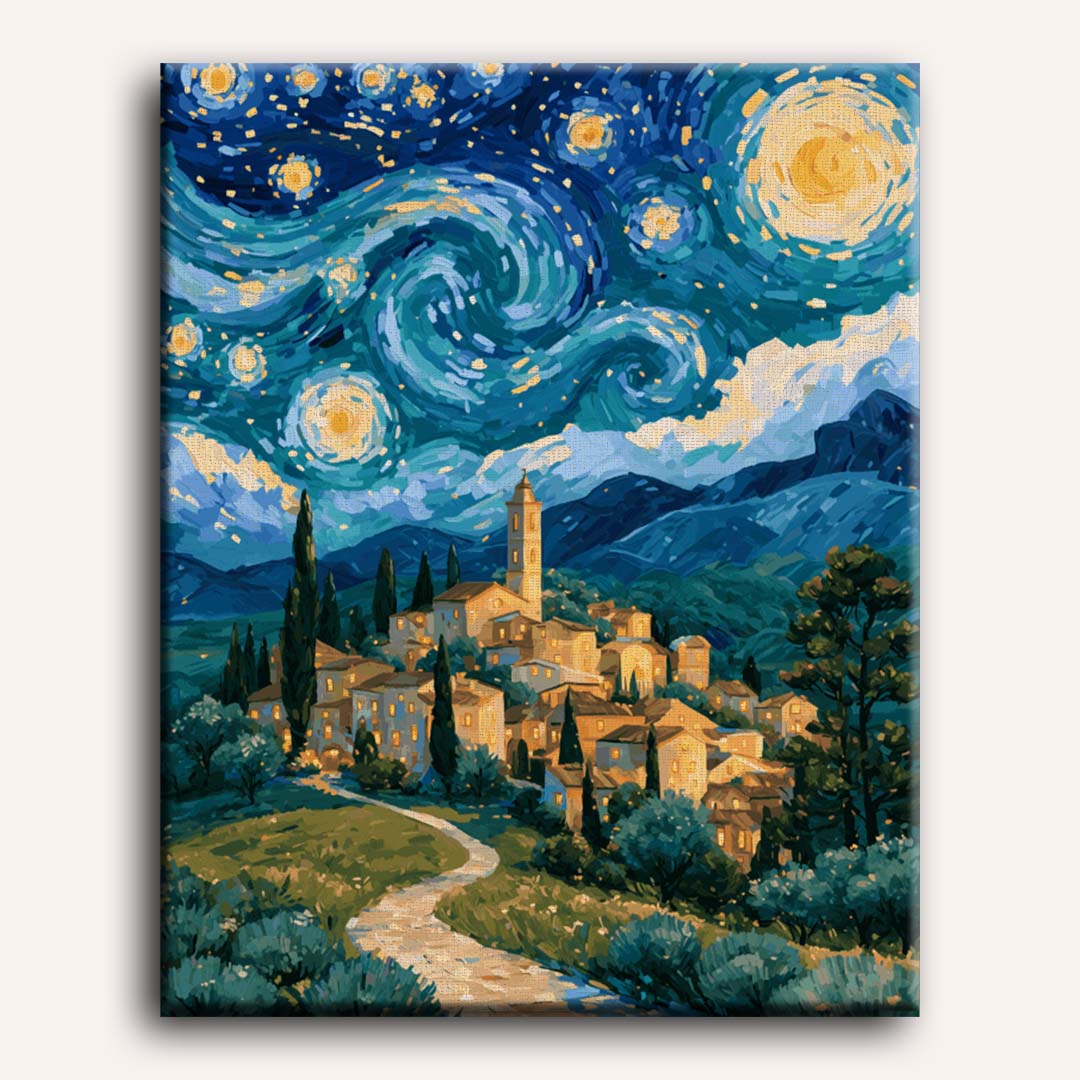 Notte mediterranea stellata | Dipingi con i numeri