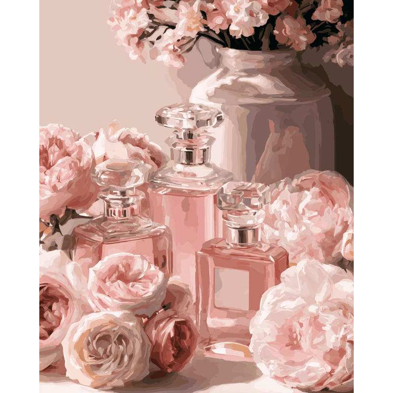 Roses & Perfume | Paint by Number - Paint by numbers