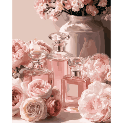 Roses & Perfume | Paint by Number - Paint by numbers