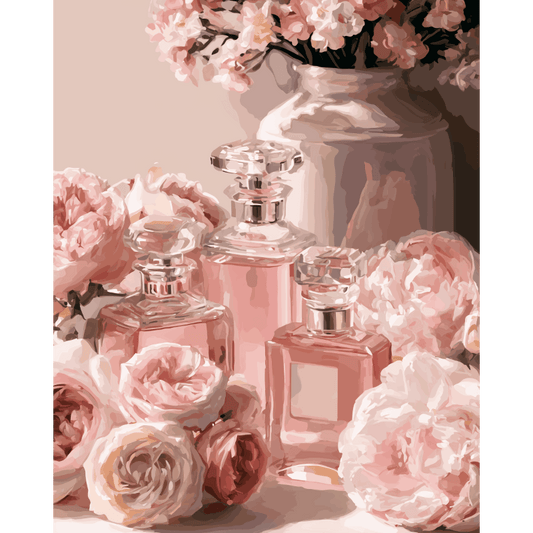 Roses & Perfume | Paint by Number - Paint by numbers