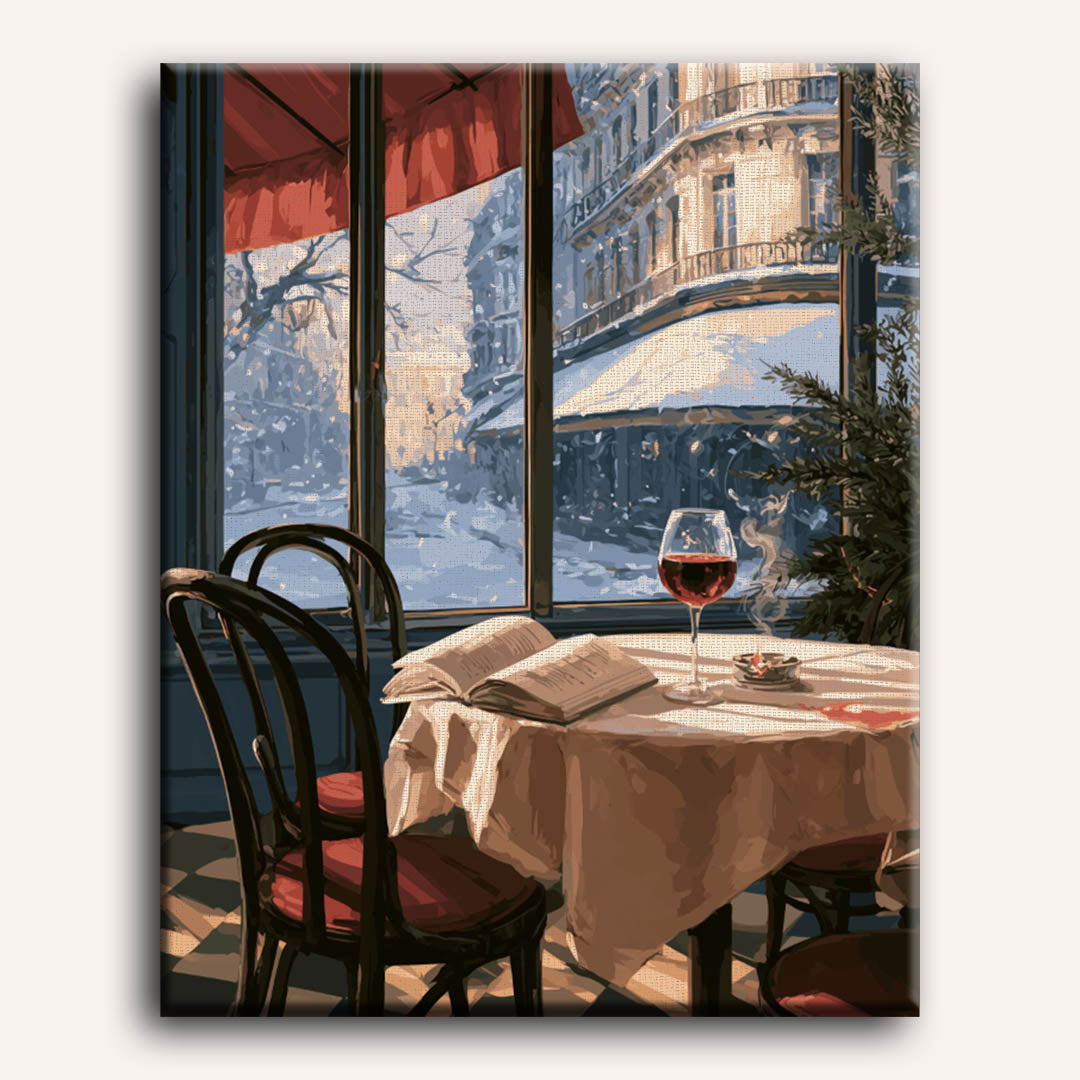 Vin près de la fenêtre | Peinture à numéros