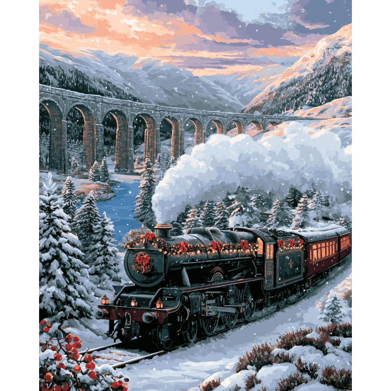 Snowbound Express | Paint by Number