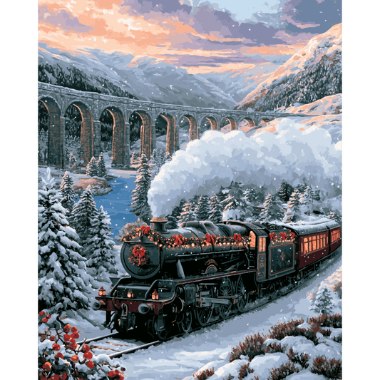 Snowbound Express | Paint by Number