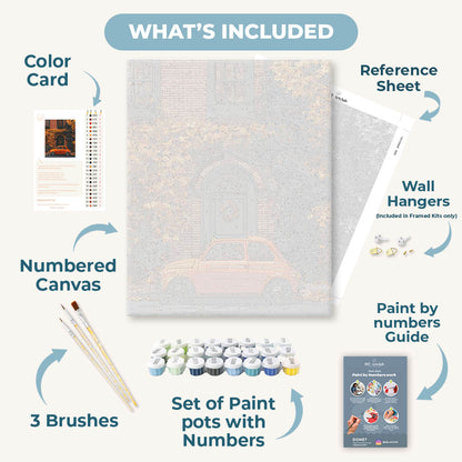 Coin de rue en automne | Peinture à numéros