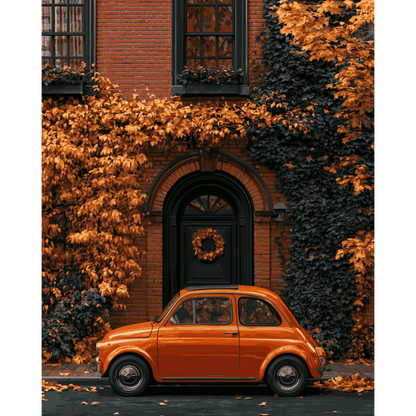 Autumn Street Corner | Paint by Number