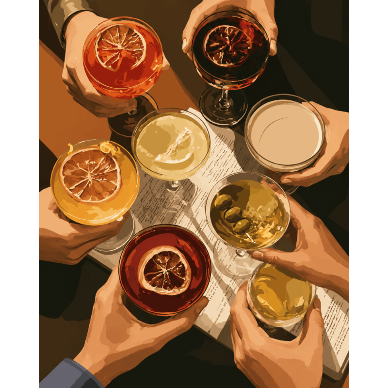 Cheers From Above | Paint by Number