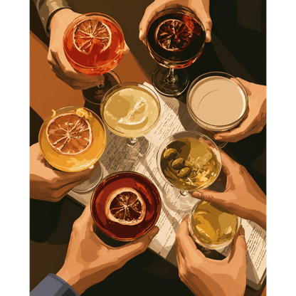 Cheers From Above | Paint by Number