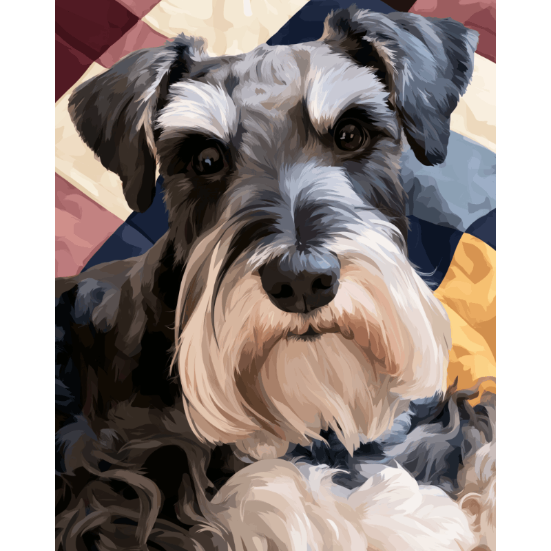 Classic Schnauzer | Paint by Number