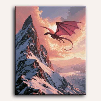 Dragon des sommets | Peinture à numéros