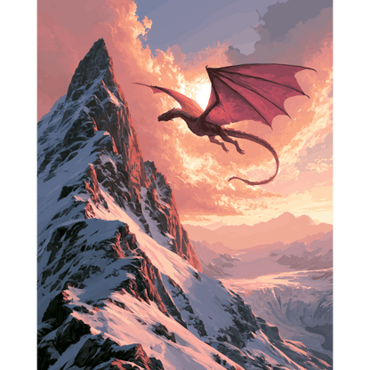 Dragon of the Peaks | Paint by Number