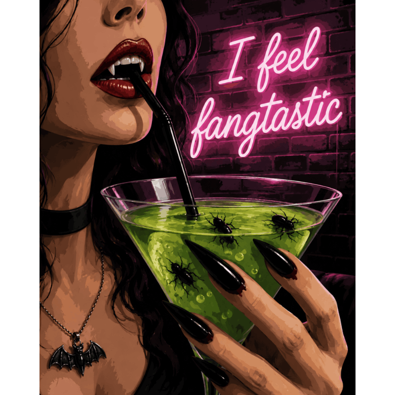 Fangtastic Cocktail | Paint by Number