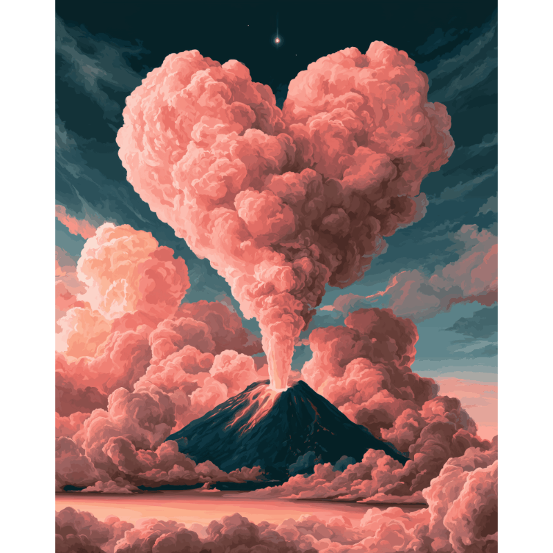 Heart in the Sky | Paint by Number