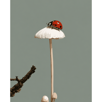 Ladybug's Umbrella | Paint by Number