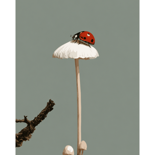 Ladybug's Umbrella | Paint by Number