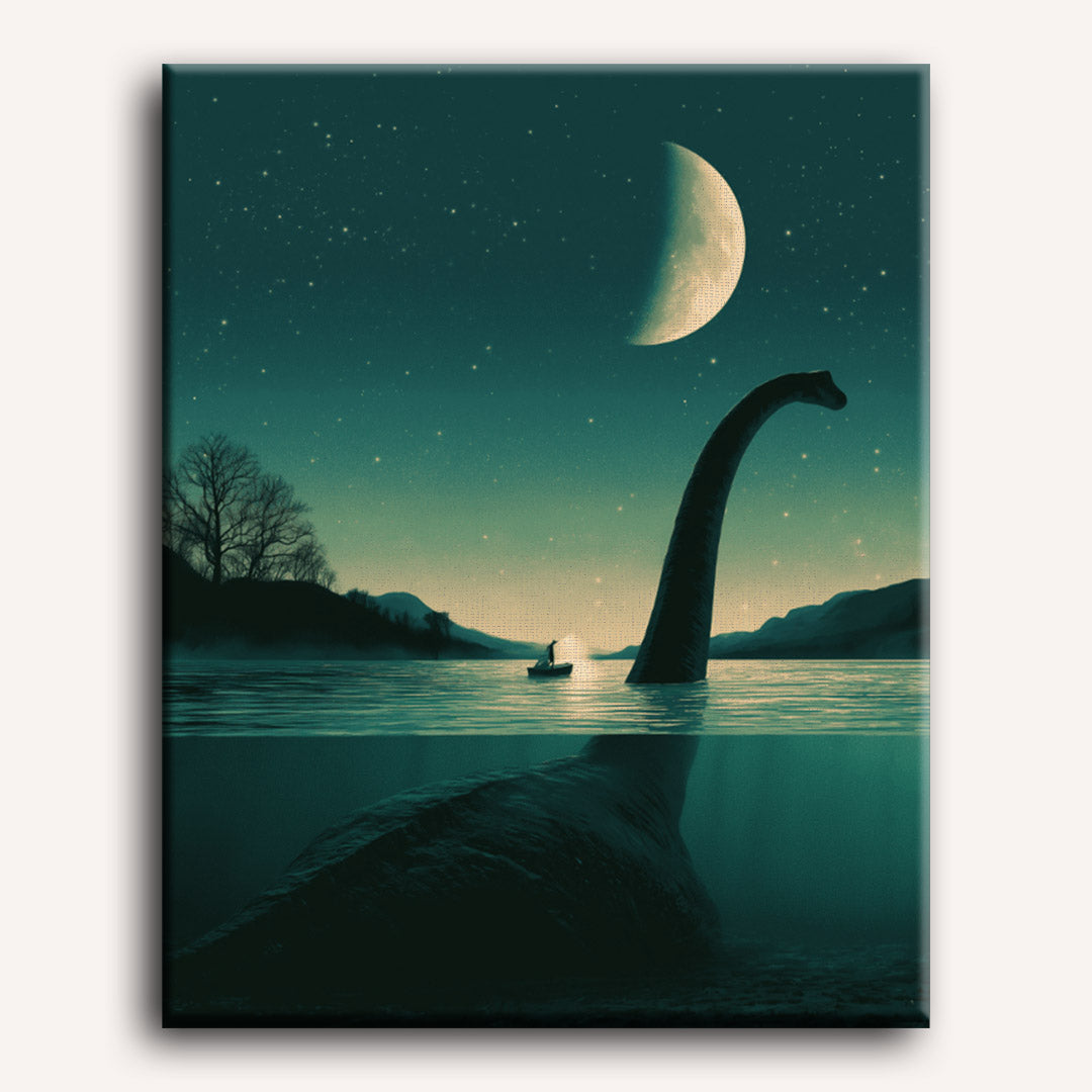 Le monstre du Loch Ness | Peinture à numéros