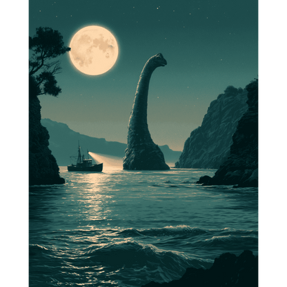 Loch Ness Moonlight | Paint by Number