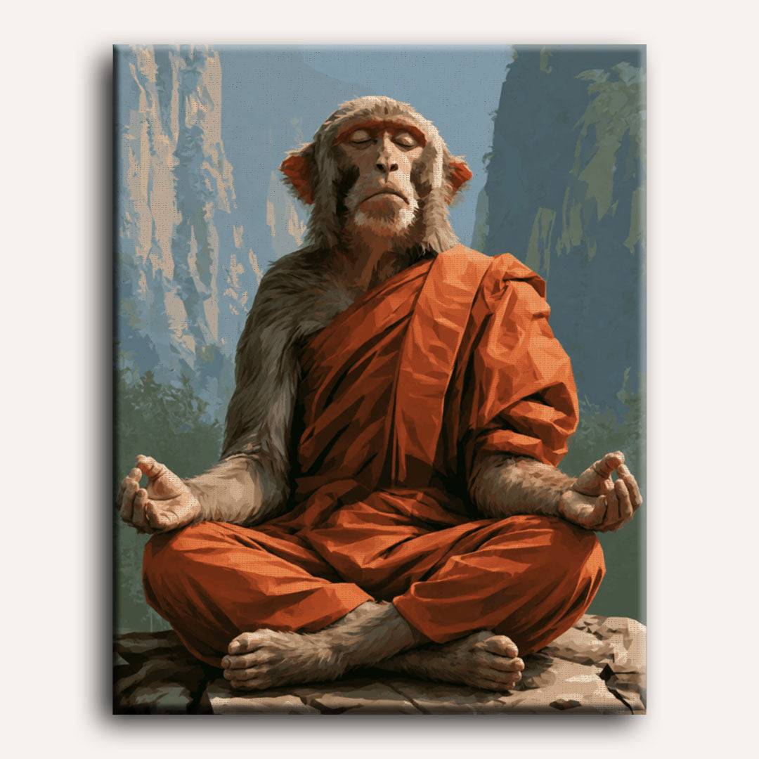 Monkey Monk | Paint by Number