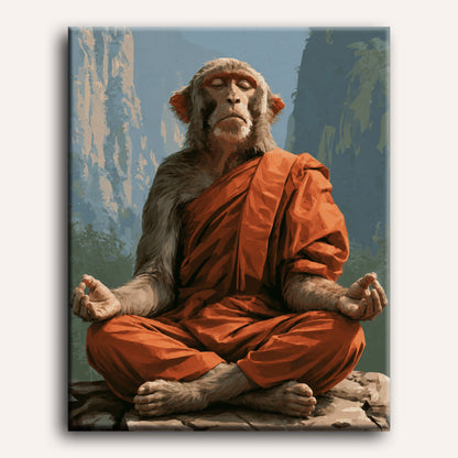 Monkey Monk | Paint by Number