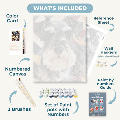 Schnauzer patriotique | Peinture à numéros