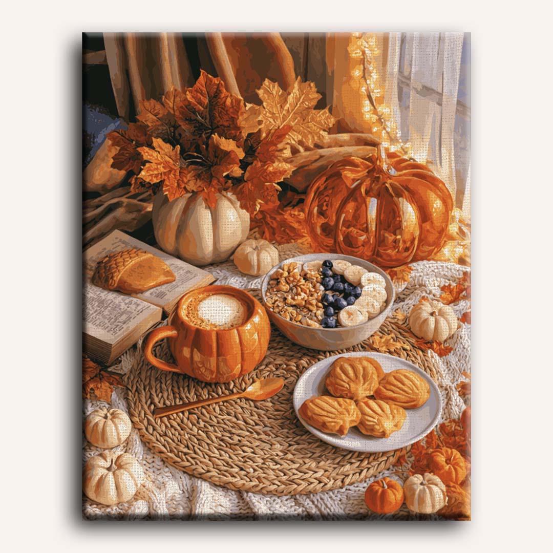 Composizione pumpkin spice | Dipingi con i numeri