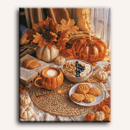 Composizione pumpkin spice | Dipingi con i numeri