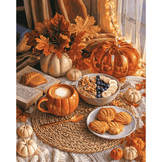 Pumpkin Spice Flat Lay | Paint by Number