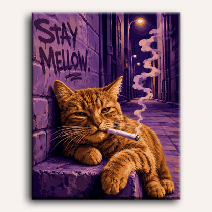 Chat zen | Peinture à numéros