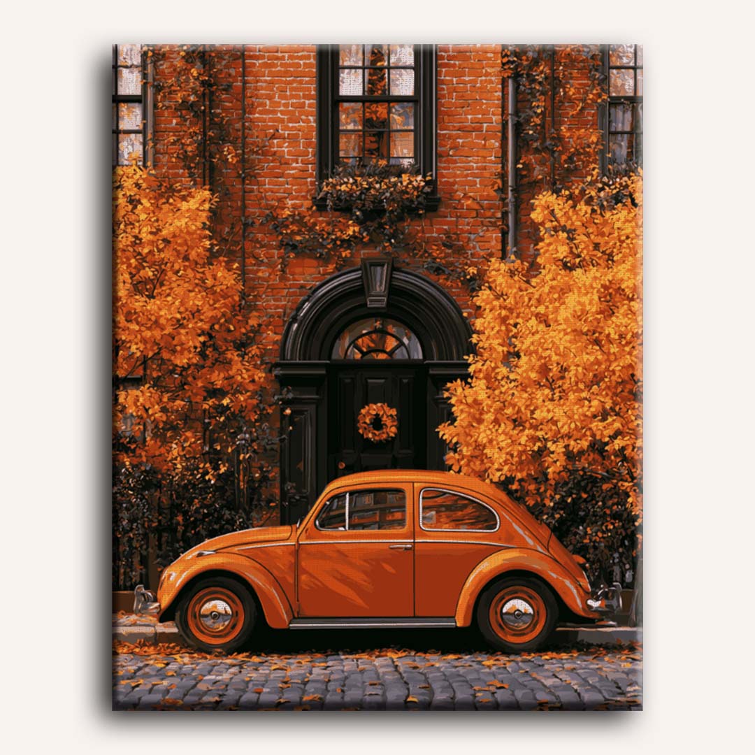 Vintage Beetle Autumn | Paint by Number