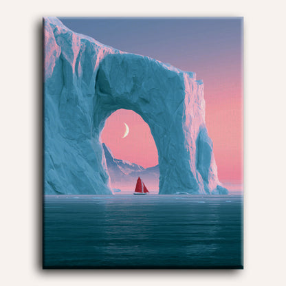 Arctic Arch Sailing | Paint by Number