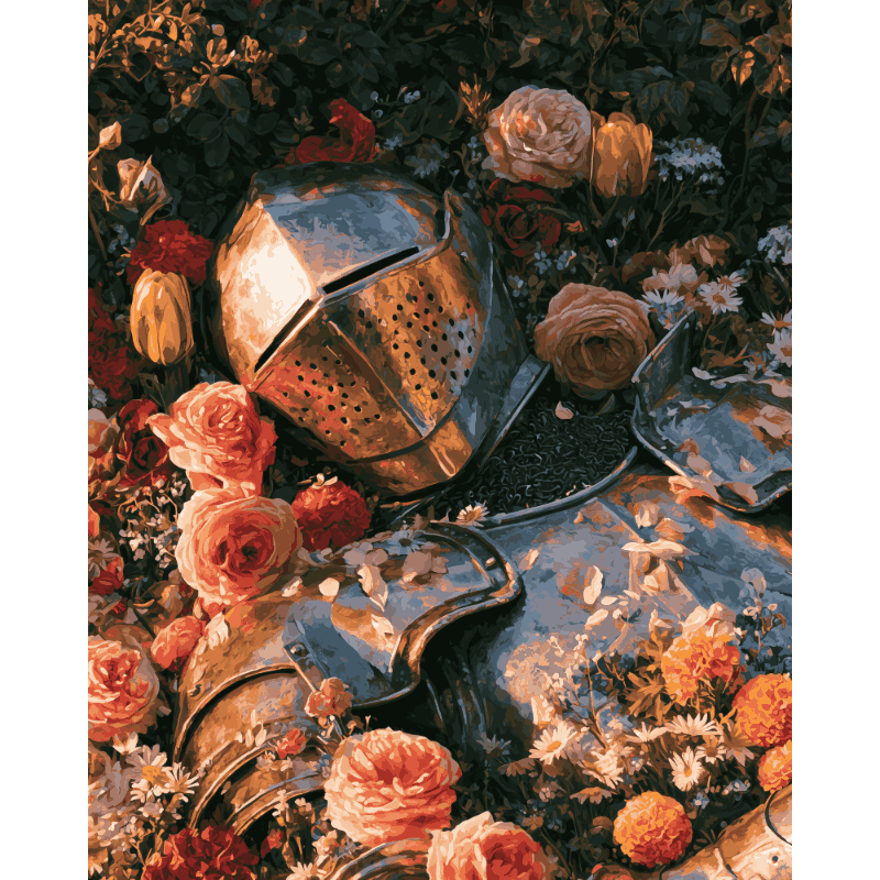 Armor & Roses | Paint by Number - Paint by numbers