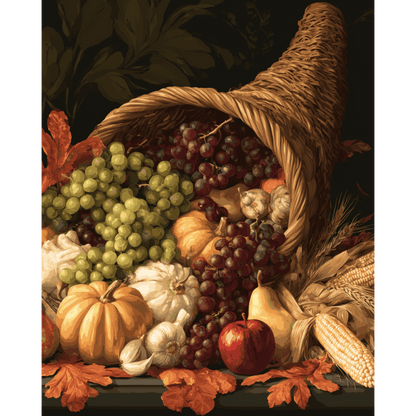 Autumn Cornucopia | Paint by Number - Paint by numbers