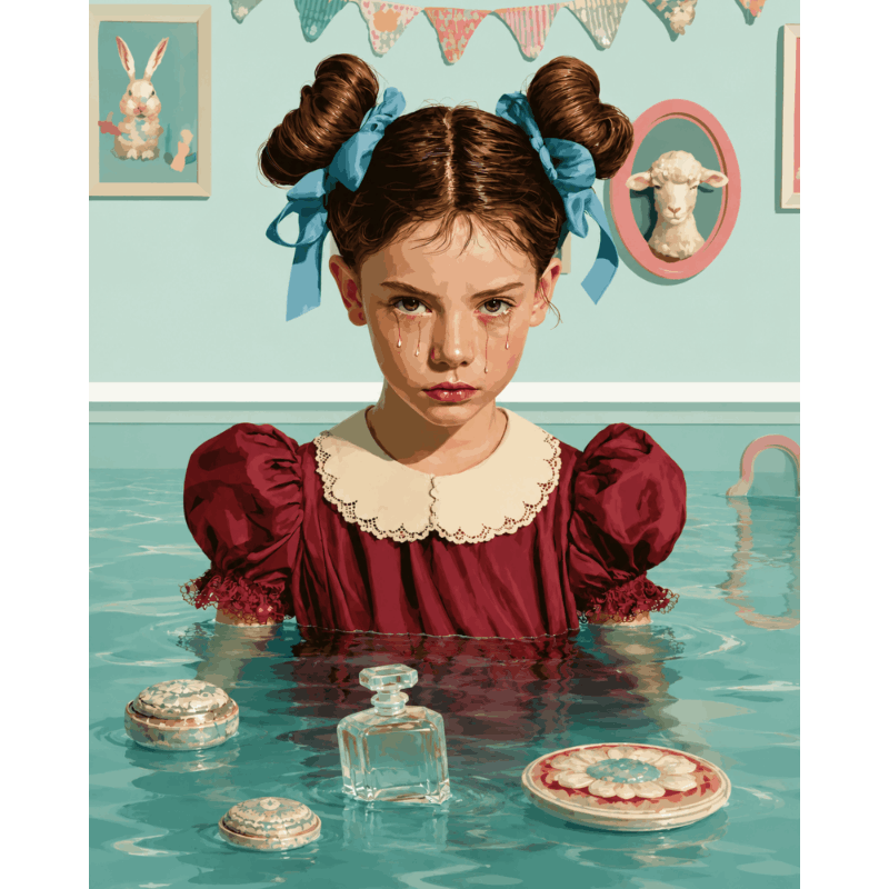 Bathtub Daydream | Paint by Number - Paint by numbers