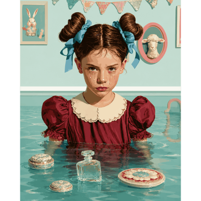 Bathtub Daydream | Paint by Number - Paint by numbers