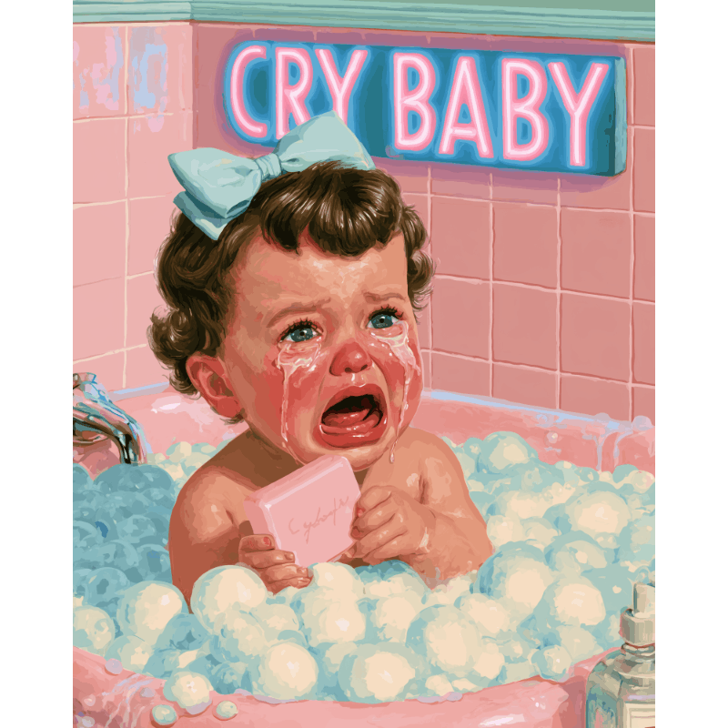 Cry Baby Bath | Paint by Number - Paint by numbers