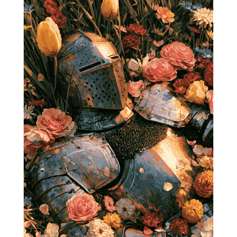 Floral Armor | Paint by Number - Paint by numbers