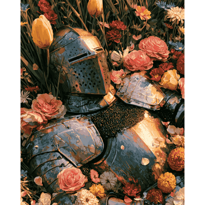Floral Armor | Paint by Number - Paint by numbers