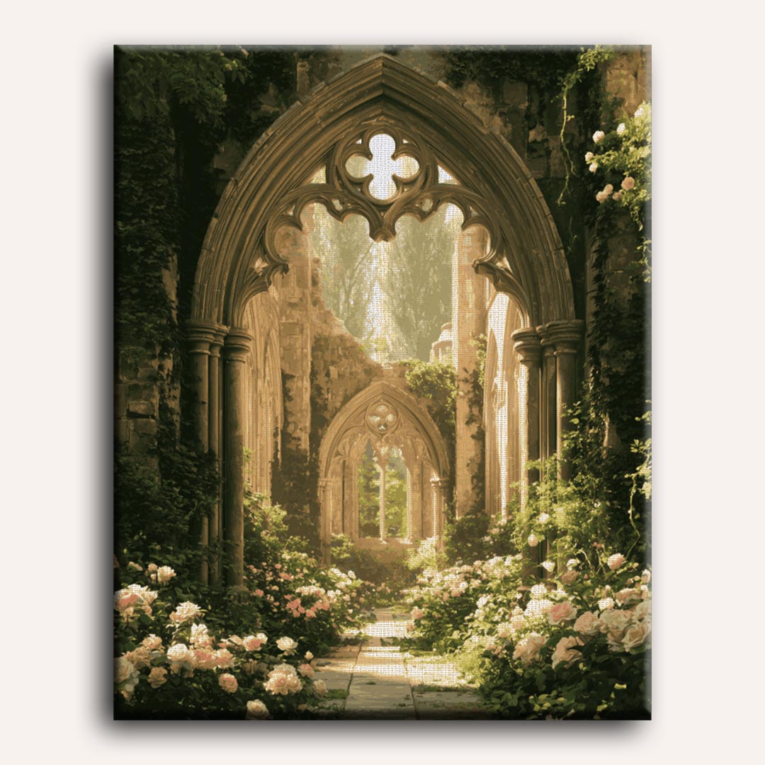 Sentiero tra le Rovine del Giardino | Dipingi con i numeri