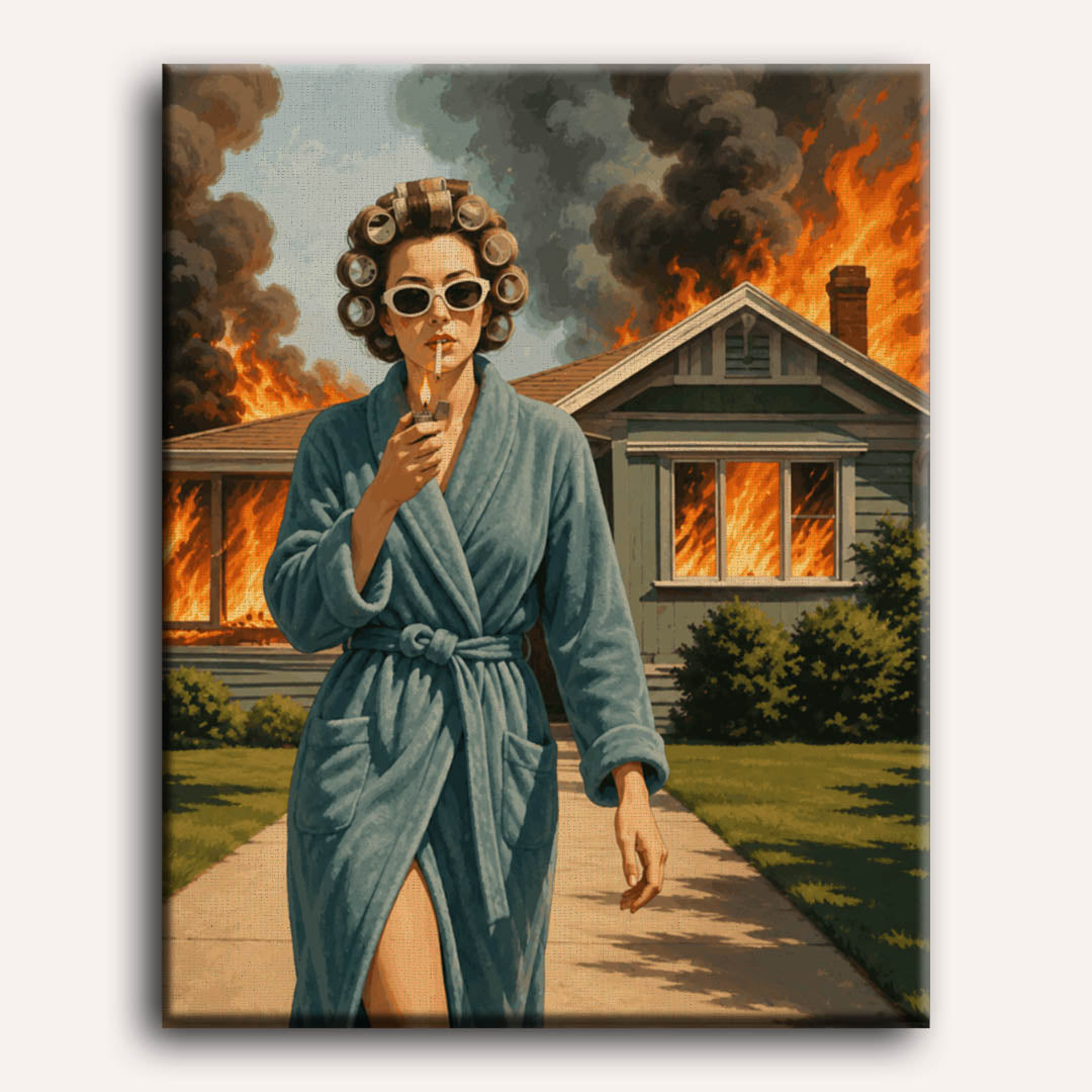 House on Fire | Paint by Number