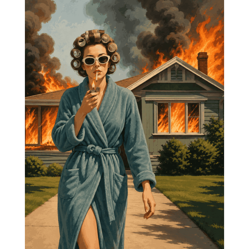 House on Fire | Paint by Number - Paint by numbers