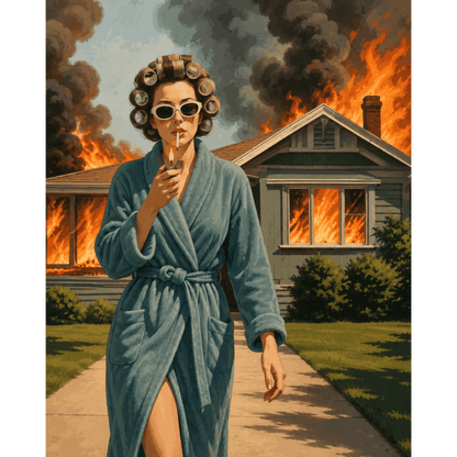 House on Fire | Paint by Number - Paint by numbers