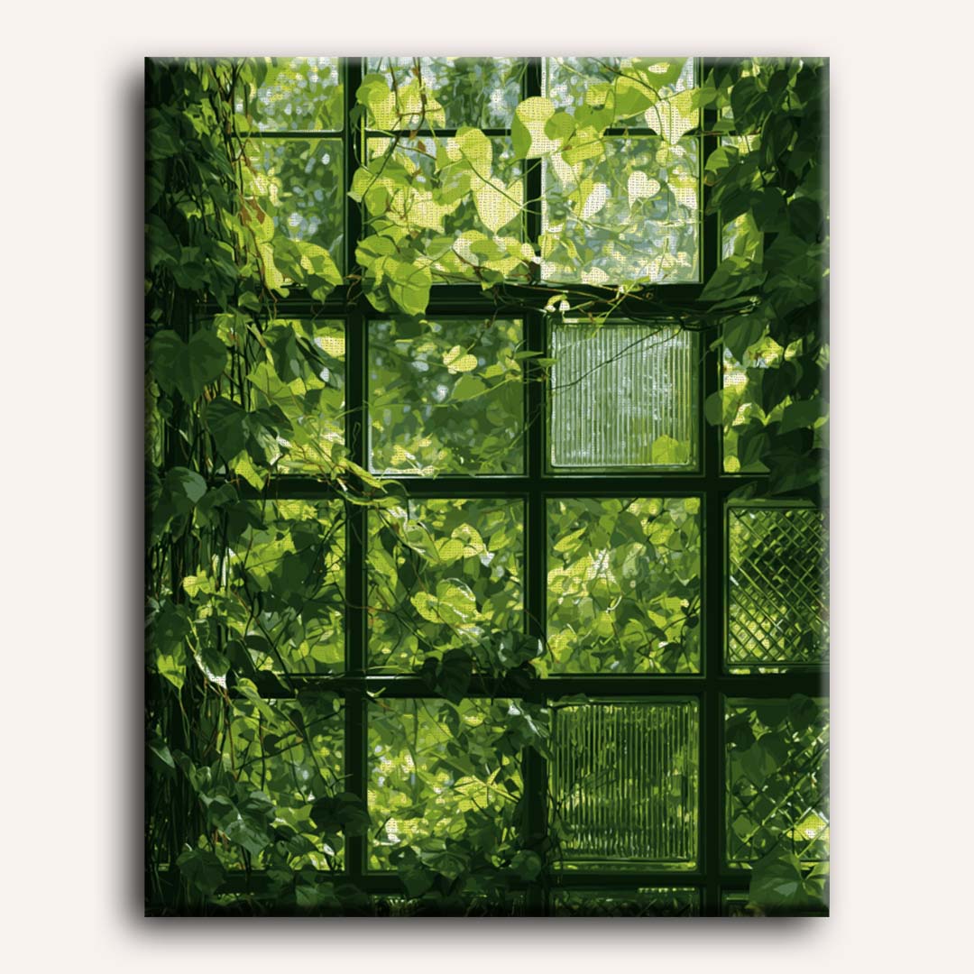 Ivy Window Pattern | Paint by Number
