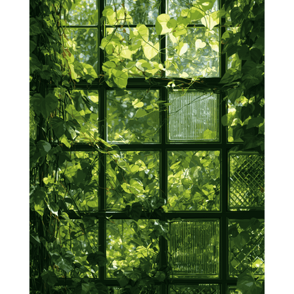 Ivy Window Pattern | Paint by Number - Paint by numbers