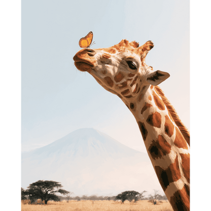 Kilimanjaro Giraffe | Paint by Number - Paint by numbers