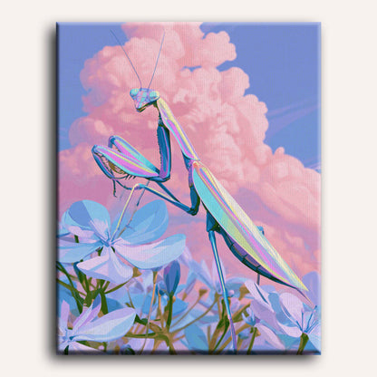 Mantis in Bloom | Paint by Number