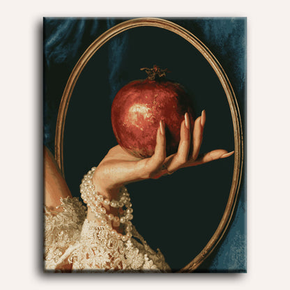 Pomegranate in Hand | Paint by Number