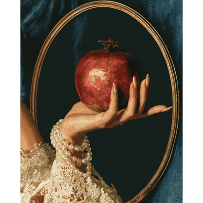 Pomegranate in Hand | Paint by Number - Paint by numbers